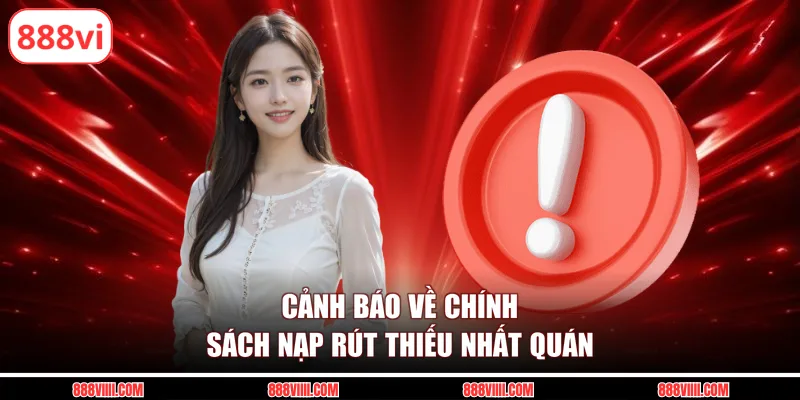 Cảnh báo về chính sách nạp rút thiếu nhất quán