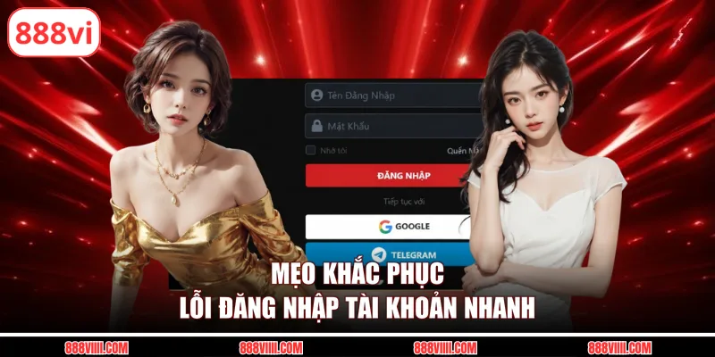 Mẹo khắc phục lỗi đăng nhập tài khoản nhanh