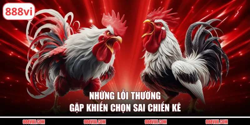Những lỗi thường gặp khiến chọn sai chiến kê