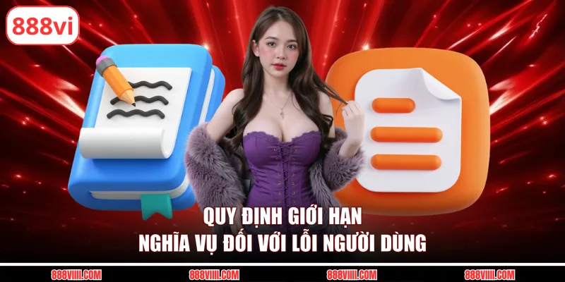 Quy định giới hạn nghĩa vụ đối với lỗi người dùng