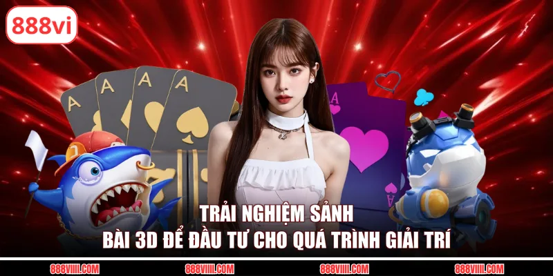 Trải nghiệm sảnh bài 3D để đầu tư cho quá trình giải trí